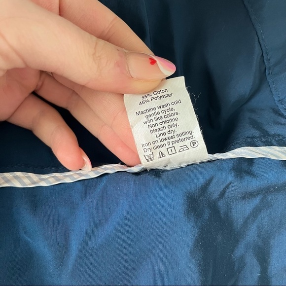 Madewell Hooded Fielder Anorak Jacket Coat in Navy Size Small - Picture 12 of 16